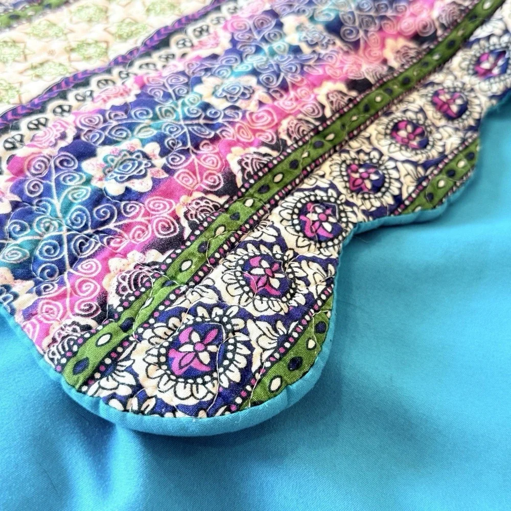 2- New Lake Teal Paisley Jacquard Medallion Pillow Shams Covers 30